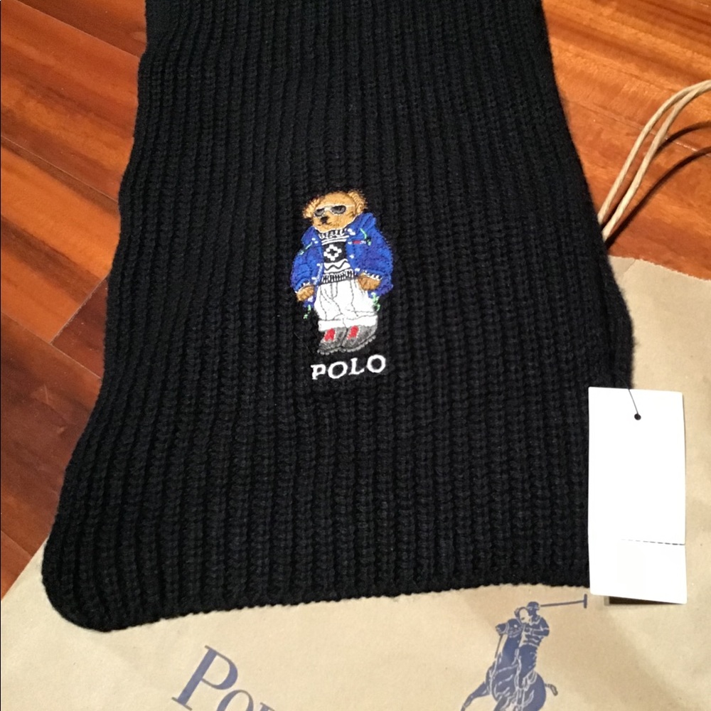 Polo Bear Ski Collectible Knit Scarf